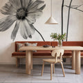 Wonderful Wildflowers XVII Neutral Mural Wallpaper - room preview 06