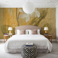 White Orchid Panel Mural Wallpaper - room preview 06
