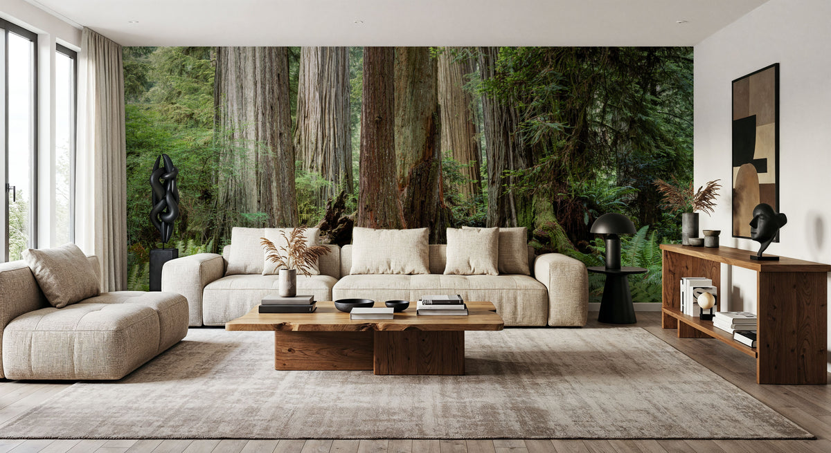 Ancient Forest Path Mural Wallpaper - room preview 06