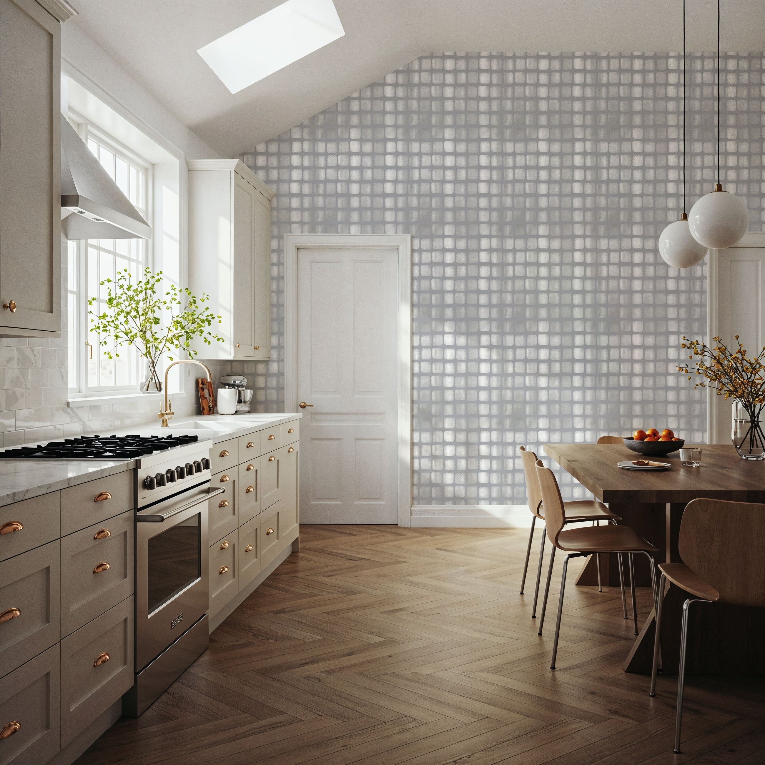Diffuse Squares Mural Wallpaper