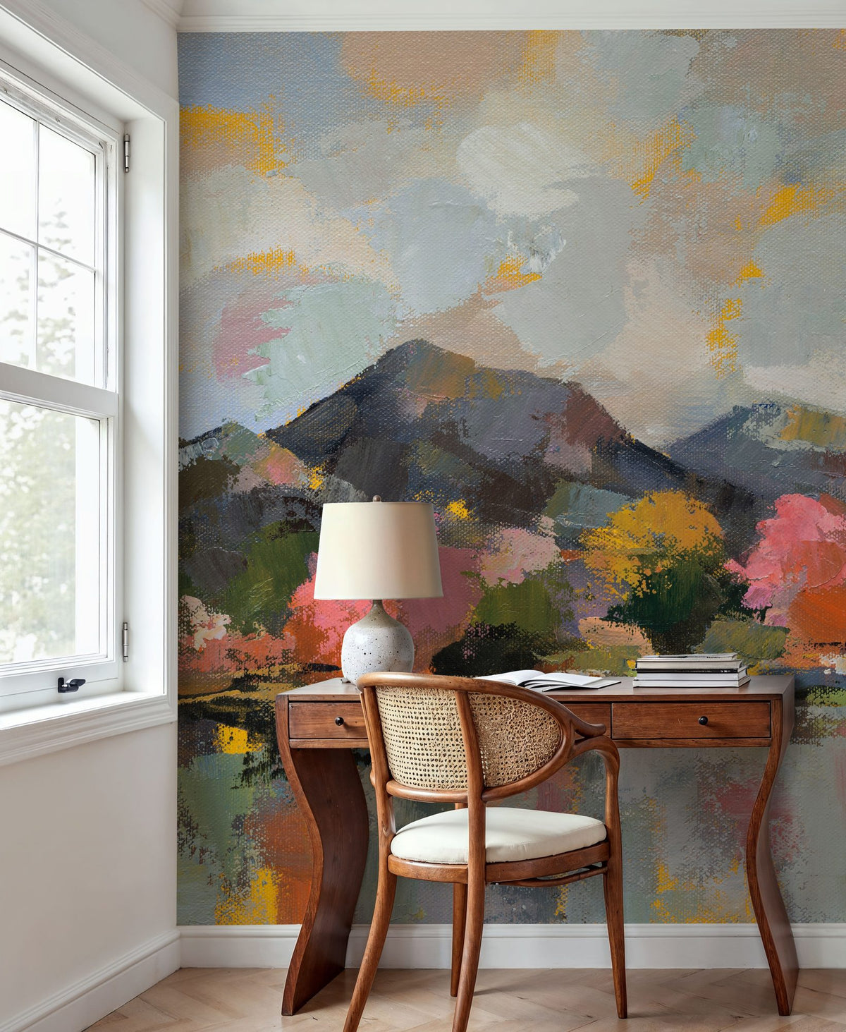 Sunset in April Mural Wallpaper - room preview 06