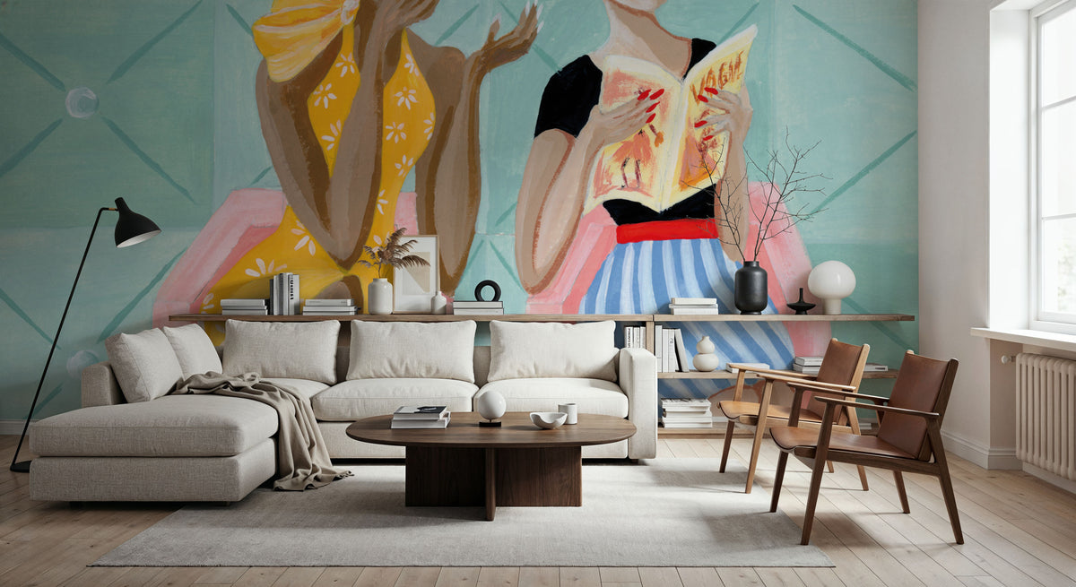 Gossip Girls Mural Wallpaper - room preview 06