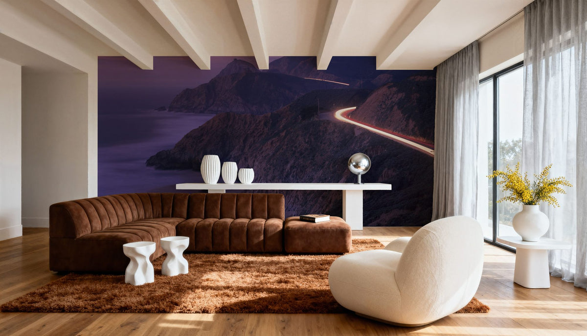Twilight Coastal Voyage Mural Wallpaper - room preview 06