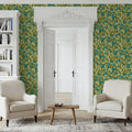 Autumn Berries, Blue Mural Wallpaper - room preview 06