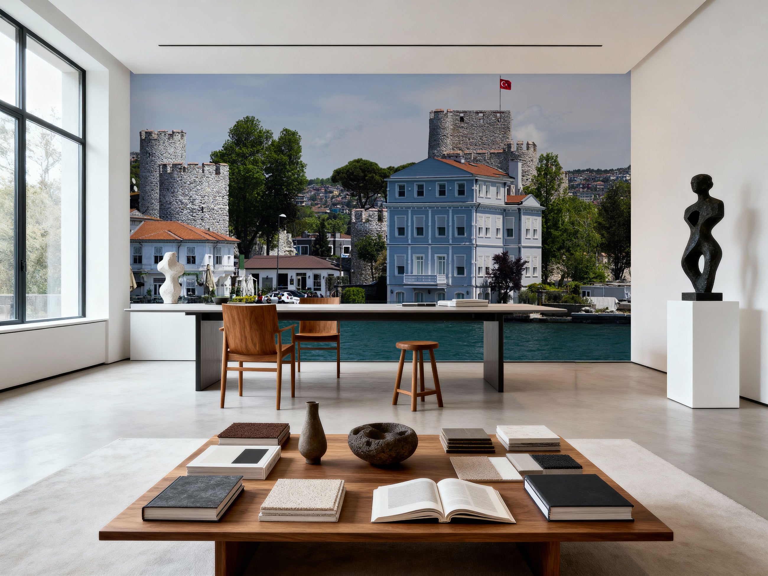Mediterranean Fortress Mural Wallpaper