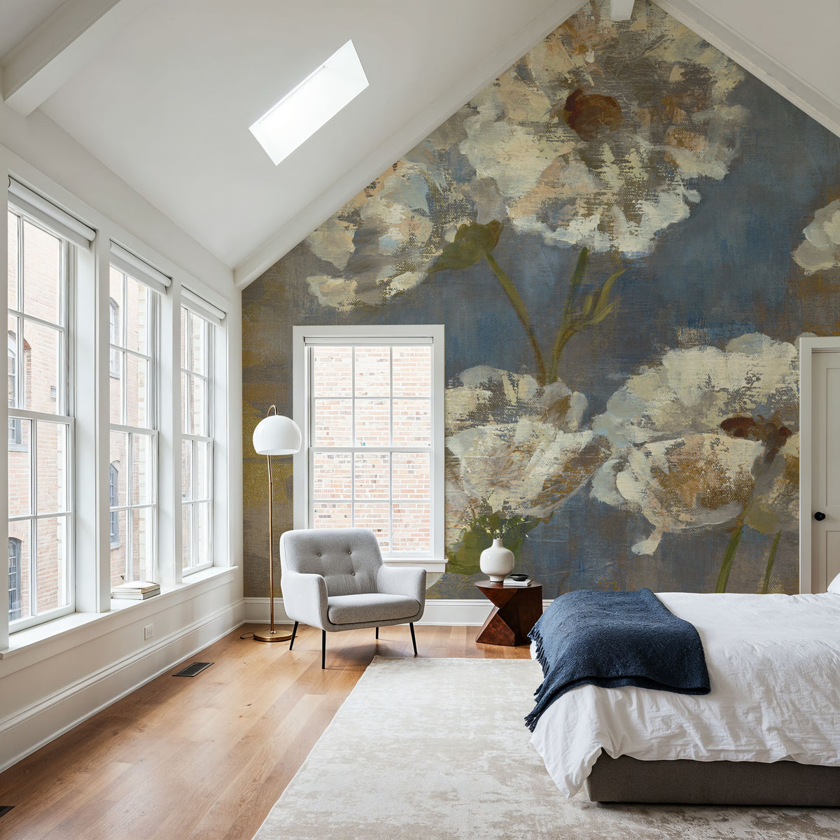 Flowers in Morning Dew I Mural Wallpaper - room preview 06