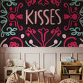 Love Sentiments Kisses Mural Wallpaper - room preview 06