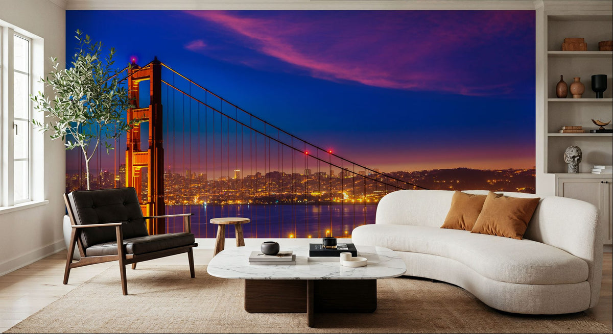 Golden Gate Sunset II Mural Wallpaper - room preview 06