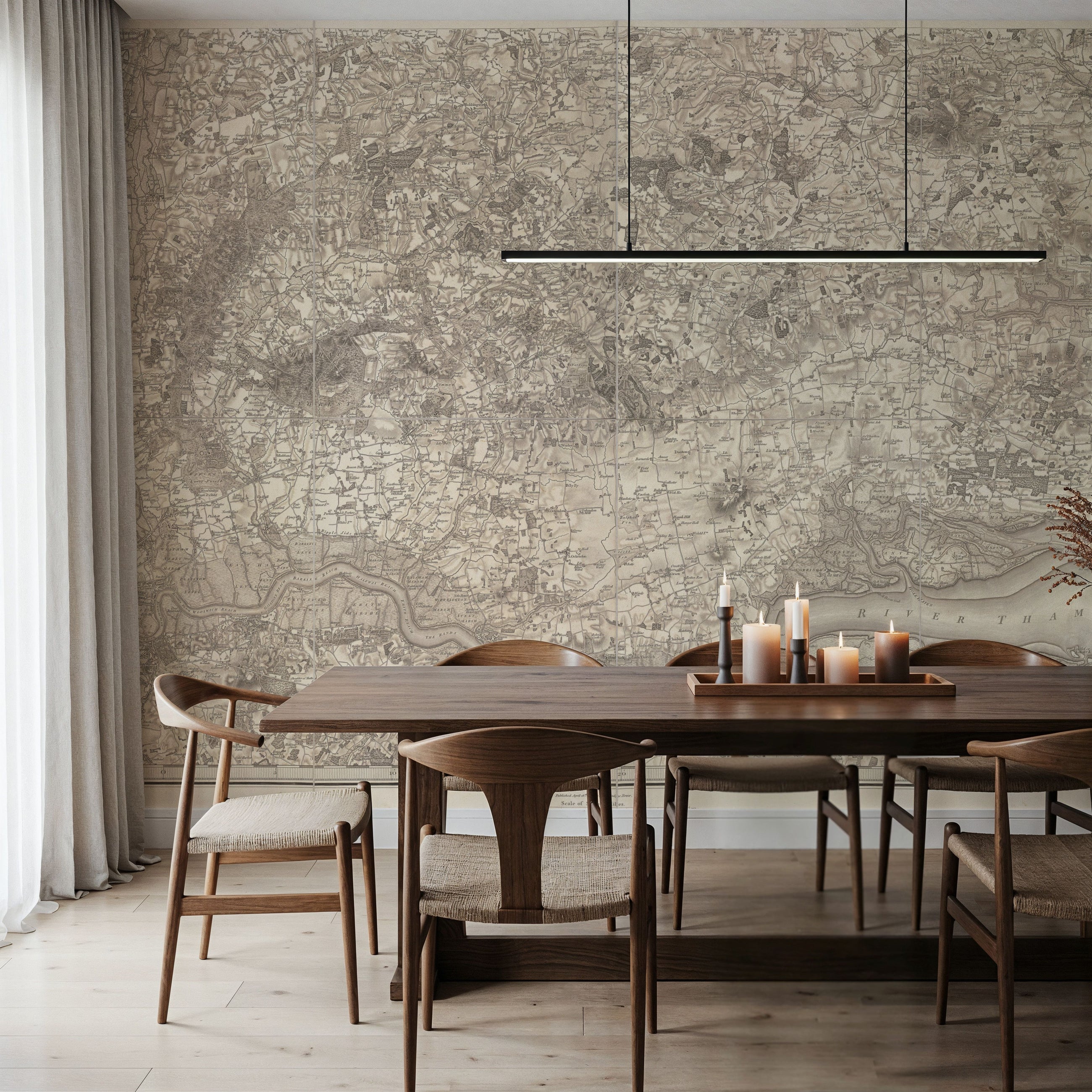 Along the River Thames Mural Wallpaper