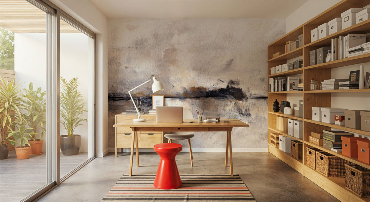 Abstract Landscape Mural Wallpaper - room preview 06