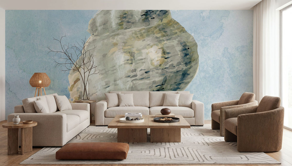 Coastal Bliss IV Mural Wallpaper - Neutral Tone - room preview 06