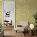 Fern Cut-Outs Pattern, Citrus Mural Wallpaper - room preview 06