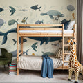 Ocean Life Mural Wallpaper - room preview 06