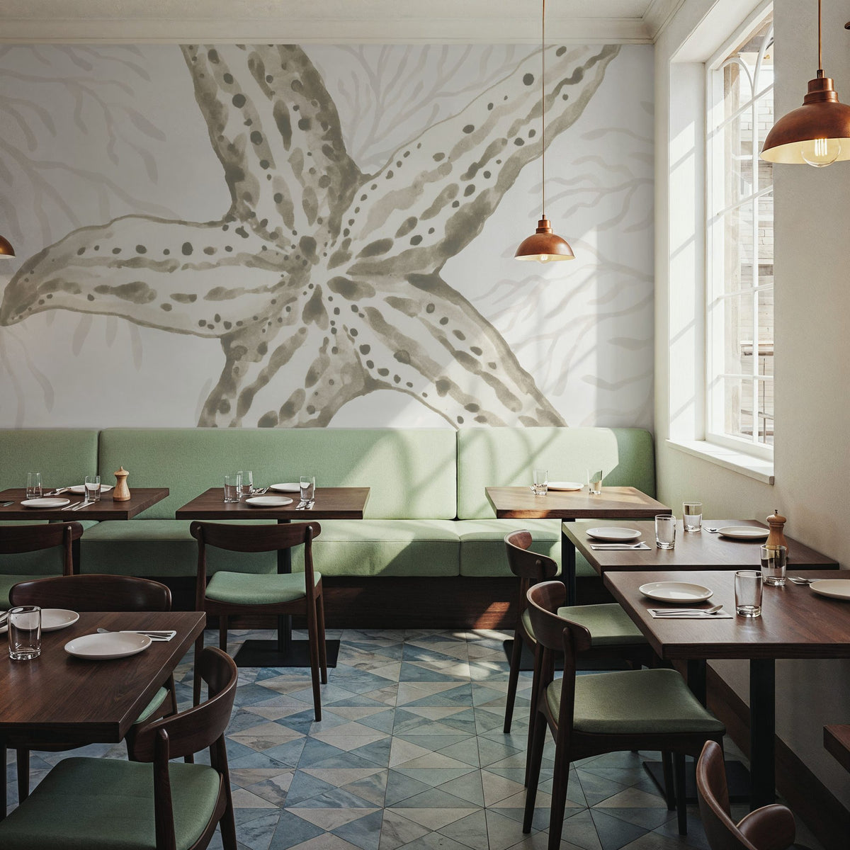 Coastal Reef III Mural Wallpaper - room preview 06