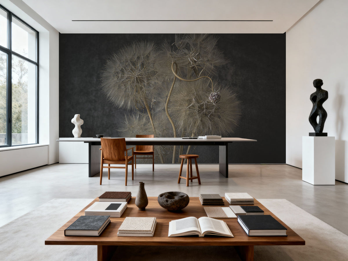 Delicate Dandelion Mural Wallpaper - room preview 06