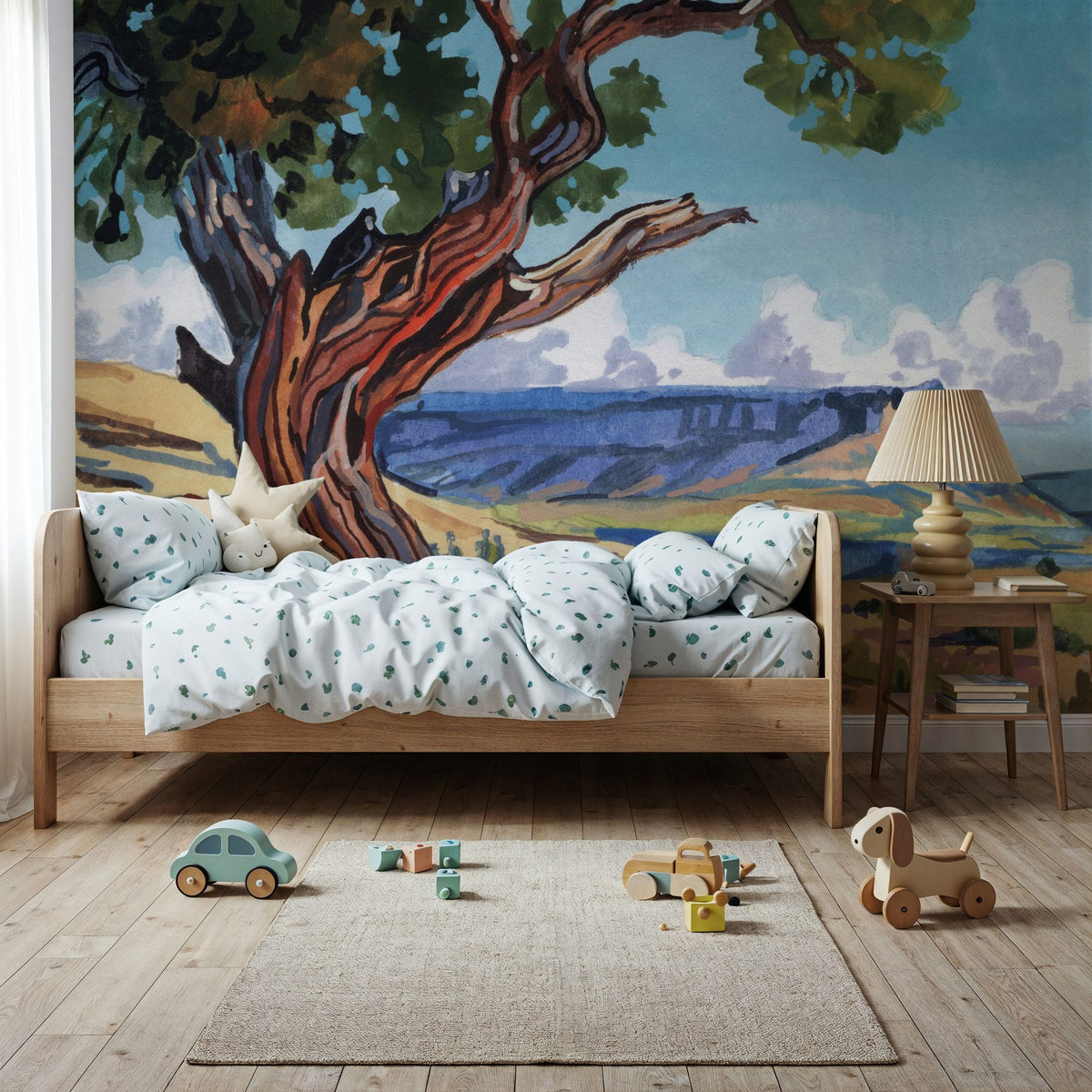 The Wind Shapes the Tree Mural Wallpaper - room preview 06