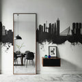 Rotterdam the Netherands Skyline Black & White Mural Wallpaper - room preview 06