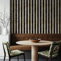 Mystical Stripes White Mural Wallpaper - room preview 06
