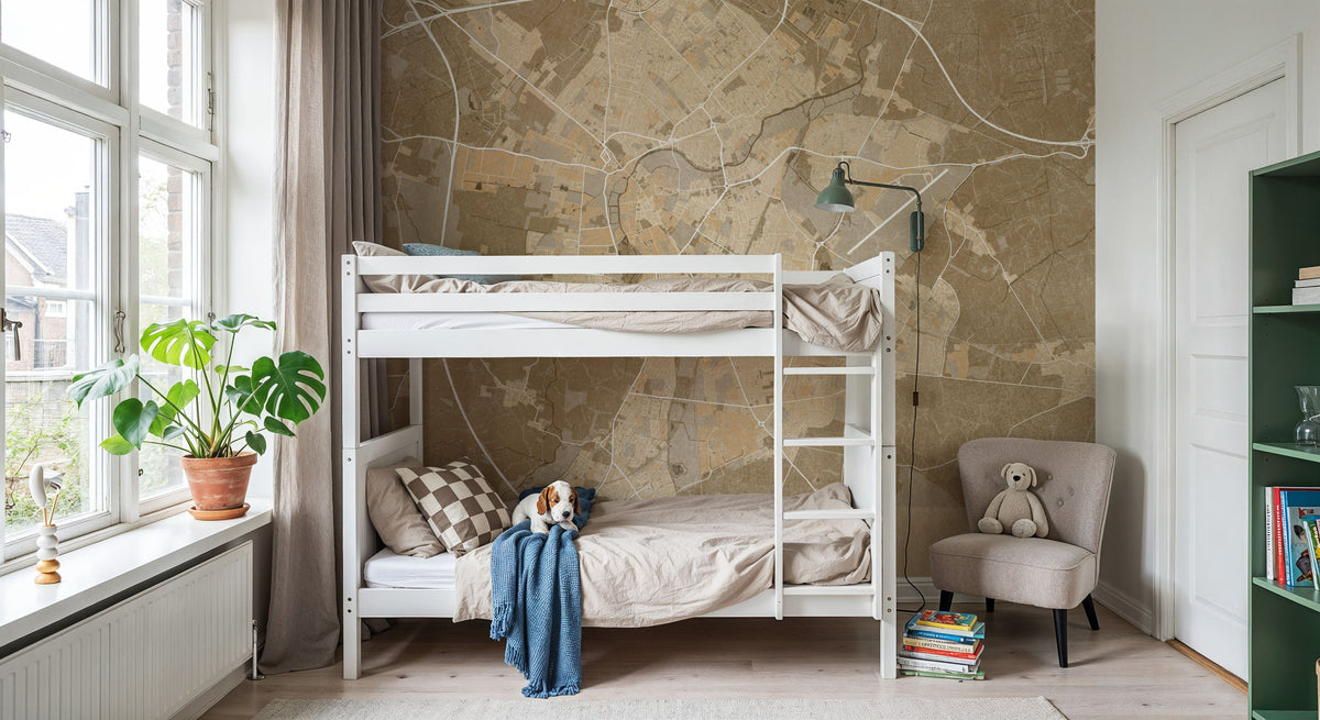 Cambridge Ochre Mural Wallpaper - room preview 06
