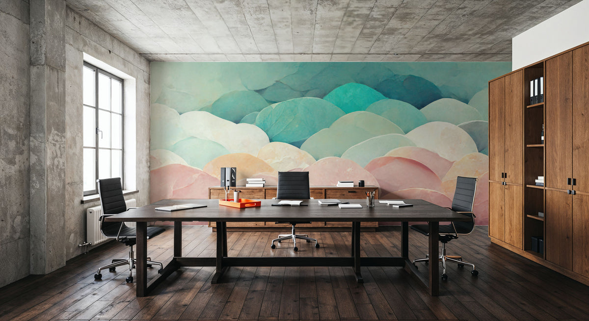 Abstract Petals Mural Wallpaper - room preview 06