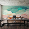 Abstract Petals Mural Wallpaper - room preview 06