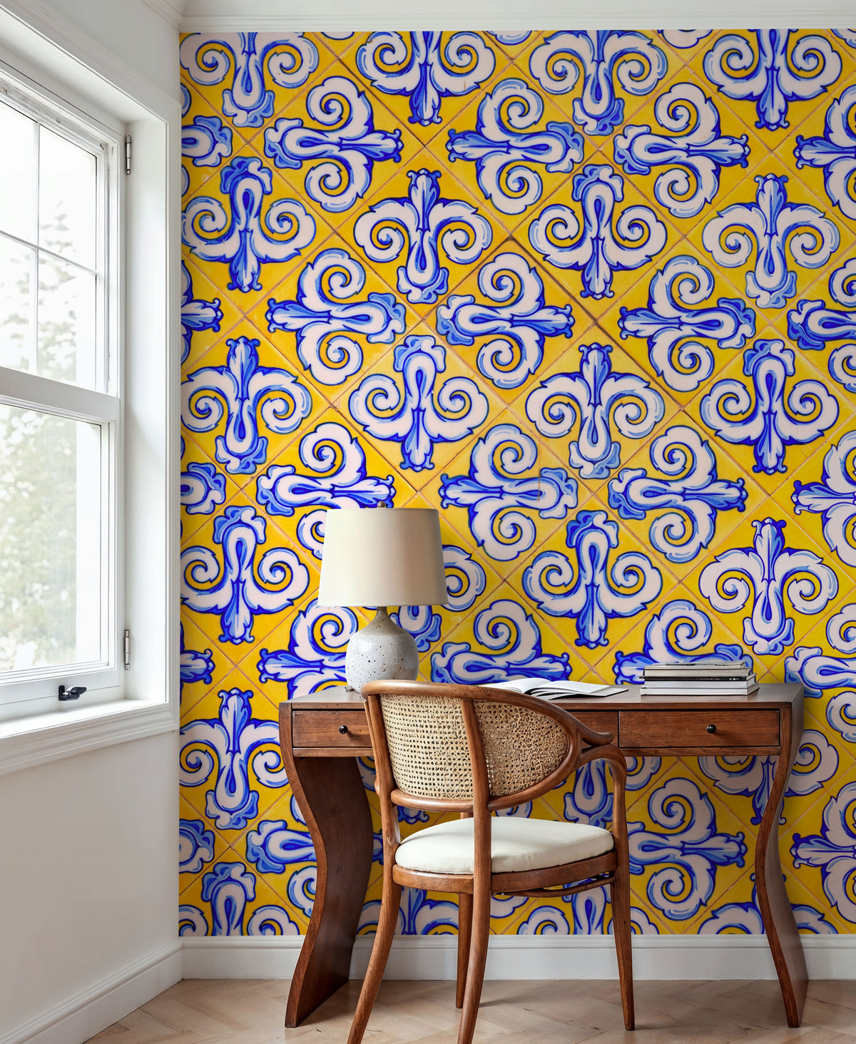 Valencia Tiles Mural Wallpaper - room preview 06