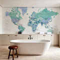 World Map Cities - Elizenda Mural Wallpaper - room preview 06