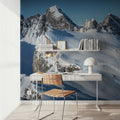 Skiing Hasenfluh Mural Wallpaper - room preview 06