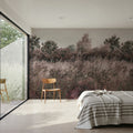 Meadow Whisper, Fall Red Mural Wallpaper - room preview 06