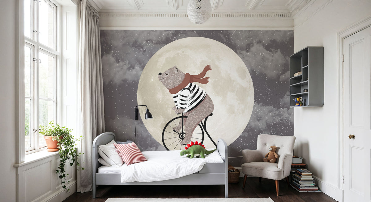 The Bravest Bear Mural Wallpaper - room preview 06
