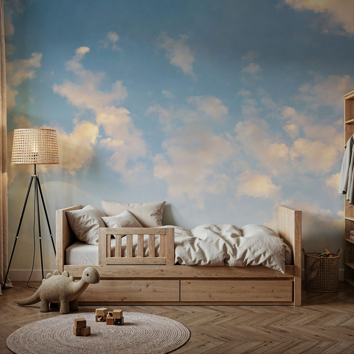 Tender Clouds Mural Wallpaper - room preview 06