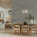 Grey Limestone Mural Wallpaper - room preview 06