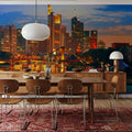 Urban Twilight Reflections Mural Wallpaper - room preview 06