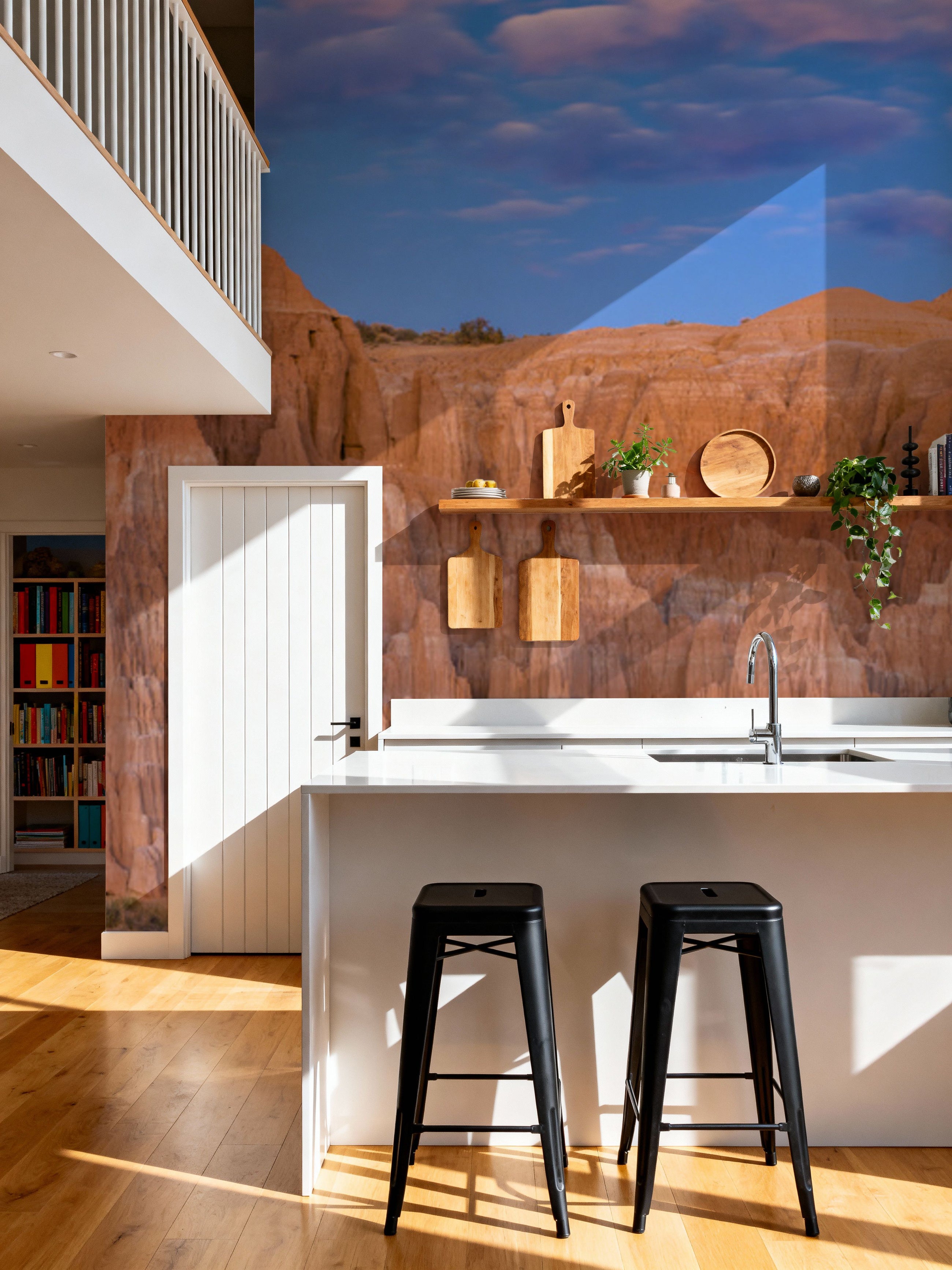 Cathedral Gorge Panorama Mural Wallpaper