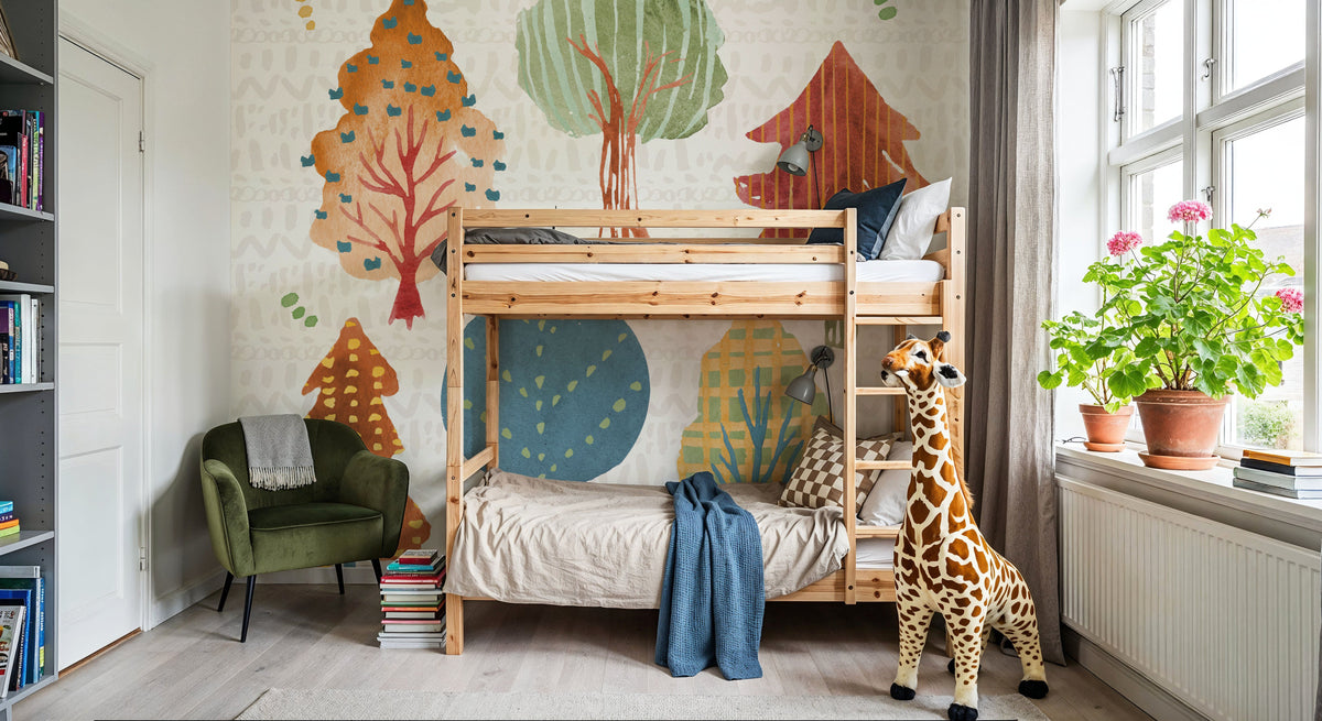 Harvest Whimsy II Mural Wallpaper - room preview 06