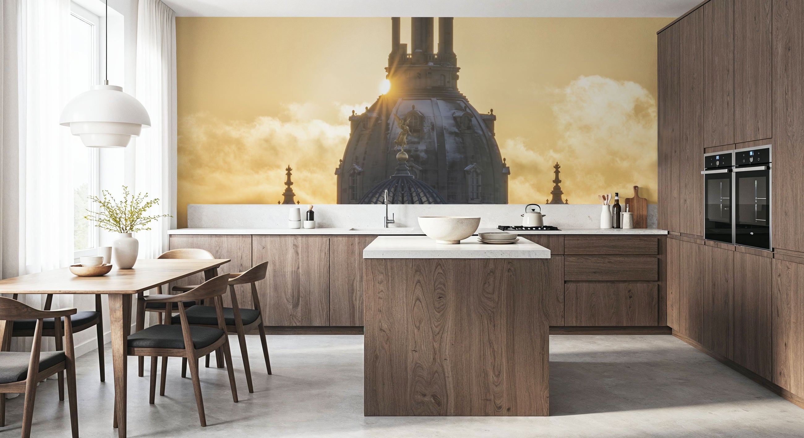 Gilded Cathedral Mural Wallpaper
