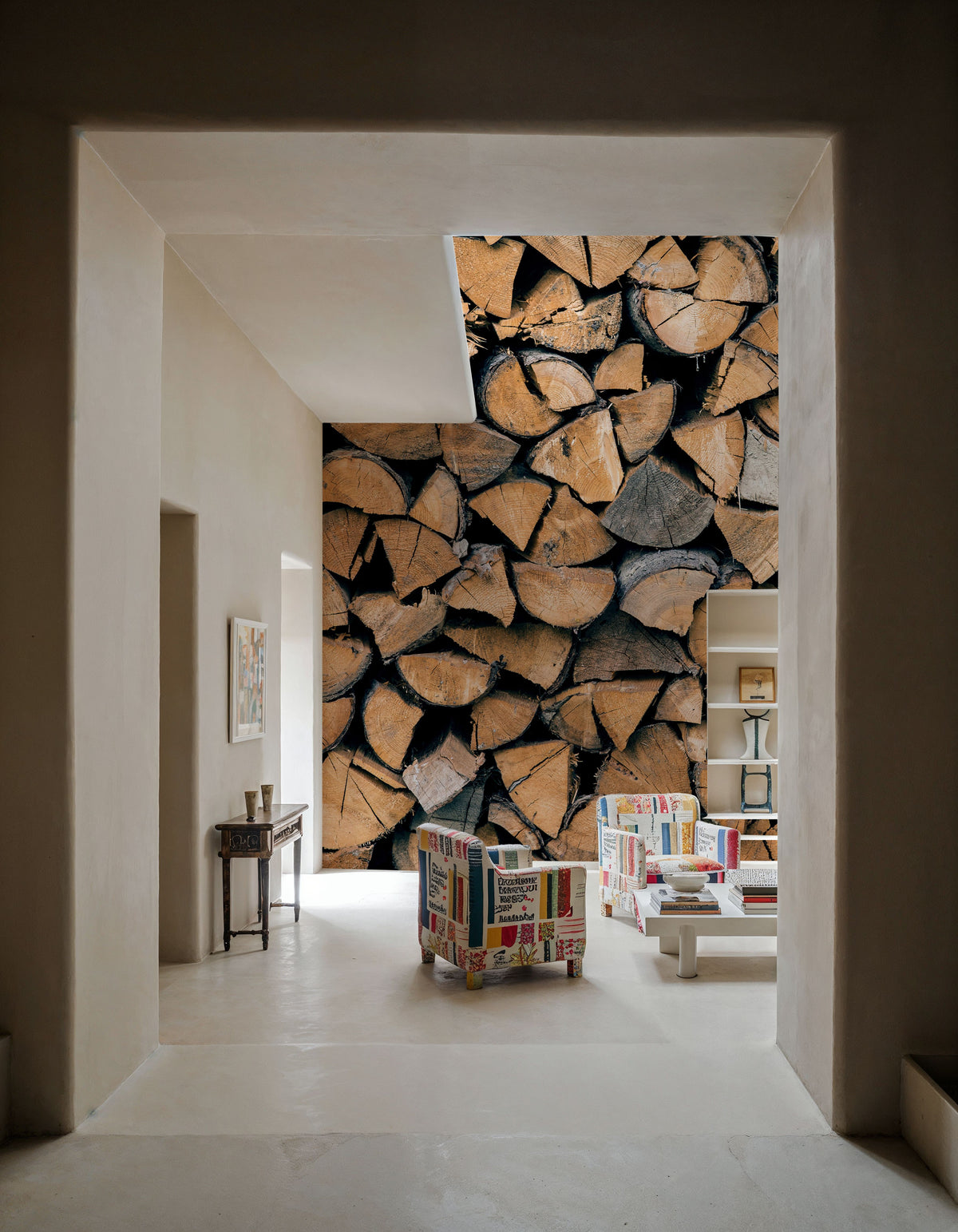 Firewood Mural Wallpaper - room preview 06