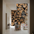 Firewood Mural Wallpaper - room preview 06