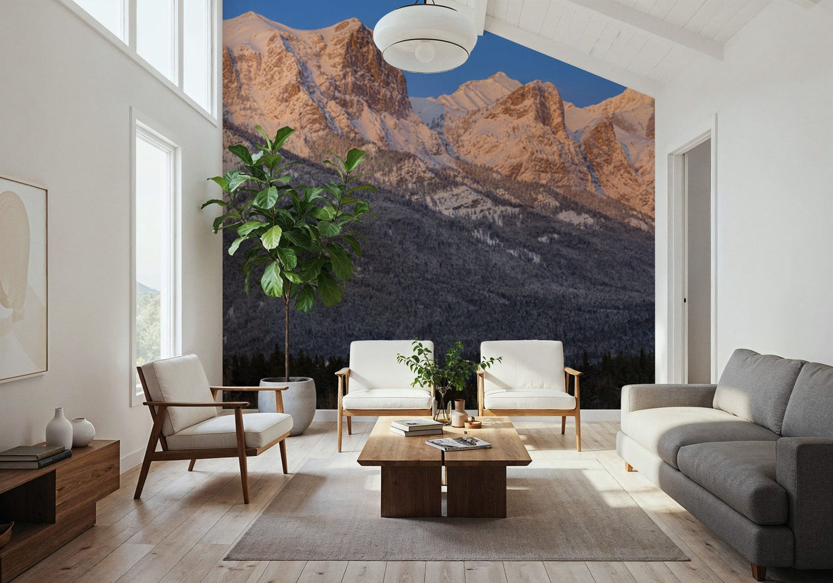 Mount Rundle Sunrise Mural Wallpaper - room preview 06