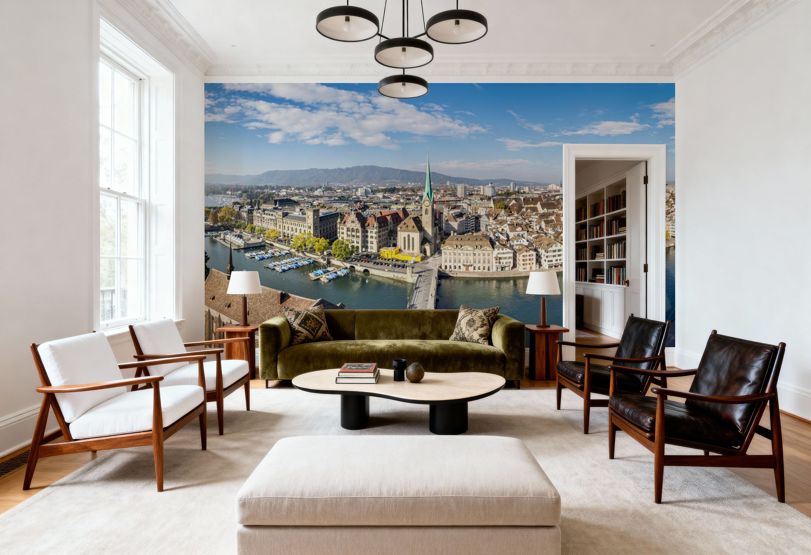 Zürich Panorama Mural Wallpaper