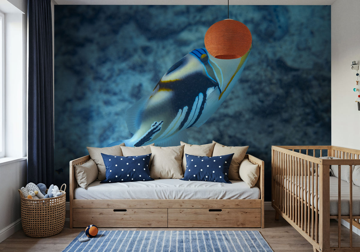 South Pacifish Mural Wallpaper - room preview 06