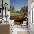 Merced River Log Mural Wallpaper - room preview 06