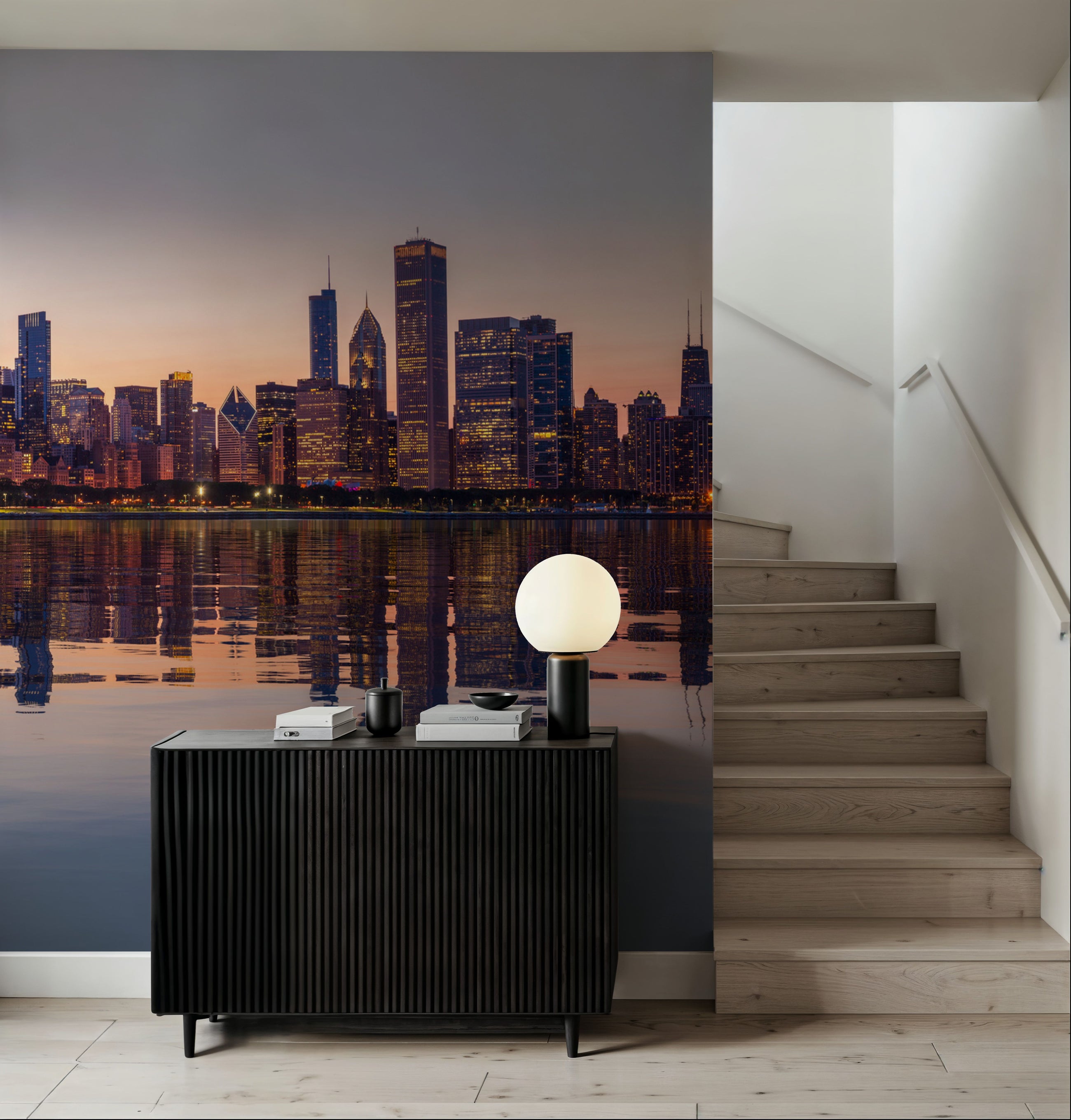 Chicago Panorama Mural Wallpaper