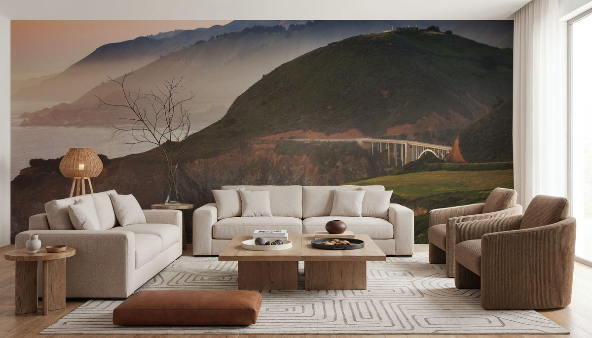 Rugged Coastal of Big Sur California Mural Wallpaper - room preview 06