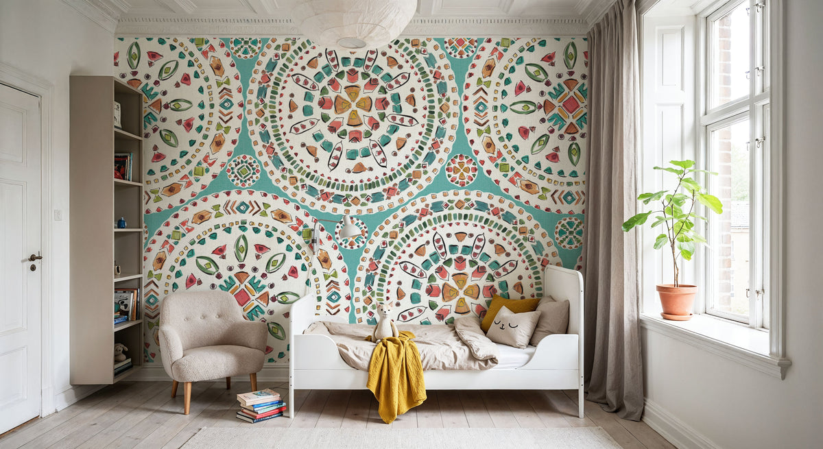 Dish of Bloom Mural Wallpaper - room preview 06