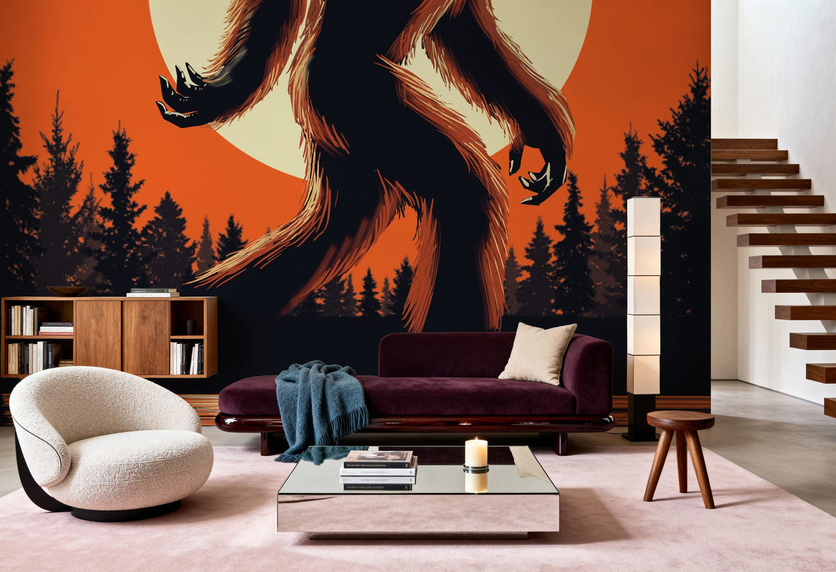 Bigfoot Lake Front Mural Wallpaper - room preview 06