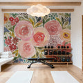 Floral Focus Mural Wallpaper - room preview 06