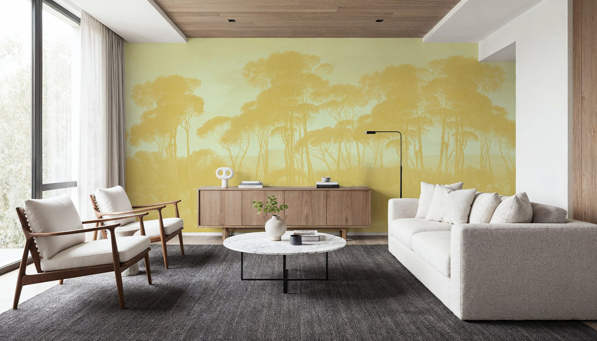 Mediterranean Pine Landscape, Citrus Mural Wallpaper - room preview 06