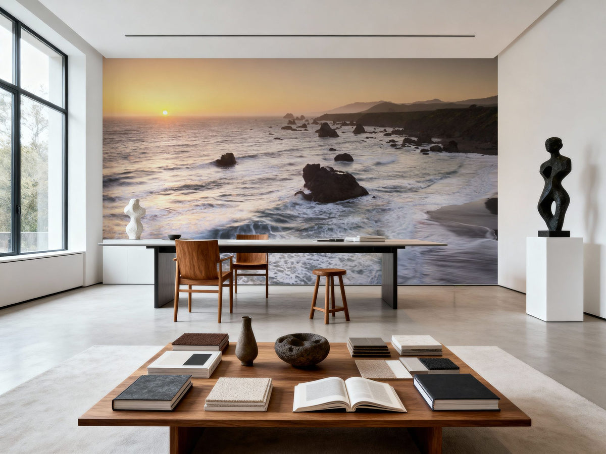 Sonoma Coast Sunset Mural Wallpaper - room preview 06