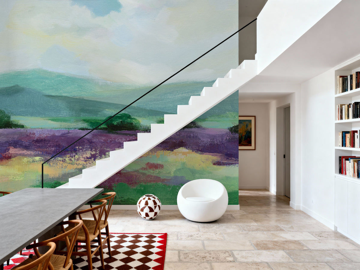 May Lavender Field II Mural Wallpaper - room preview 06
